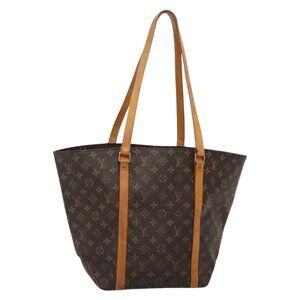LOUIS VUITTON Monogram Sac Shopping Tote Bag LV Auth